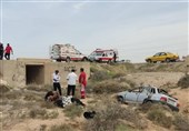 کشته و مصدوم شدن 5 نفر در واژگونی خودرو در بوشهر