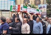 تشییع پیکر جانباز شهید حسین عرفان در کاشان