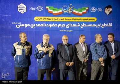بازدید شبانه از پروژه های شهرداری شیراز