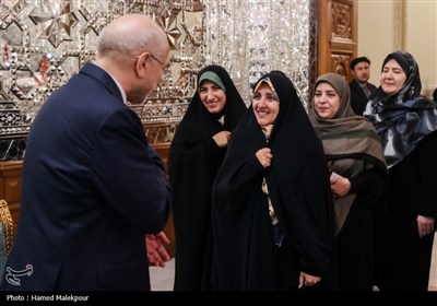 دیدار نوروزی جمعی از مسئولان نظام با رئیس مجلس شورای اسلامی