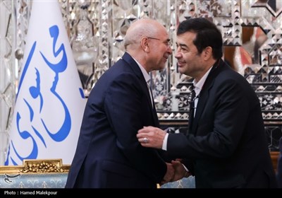 دیدار نوروزی جمعی از مسئولان نظام با رئیس مجلس شورای اسلامی