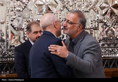 دیدار نوروزی جمعی از مسئولان نظام با رئیس مجلس شورای اسلامی