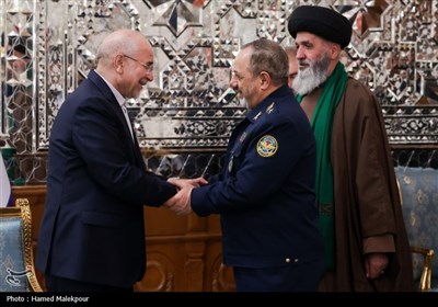 دیدار نوروزی جمعی از مسئولان نظام با رئیس مجلس شورای اسلامی