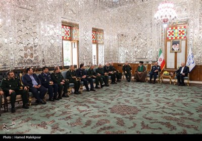 دیدار نوروزی جمعی از مسئولان نظام با رئیس مجلس شورای اسلامی