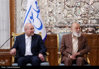 دیدار نوروزی جمعی از مسئولان نظام با رئیس مجلس شورای اسلامی
