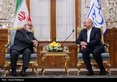 دیدار نوروزی جمعی از مسئولان نظام با رئیس مجلس شورای اسلامی