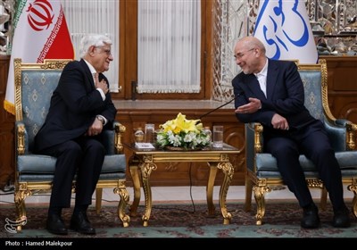دیدار نوروزی جمعی از مسئولان نظام با رئیس مجلس شورای اسلامی