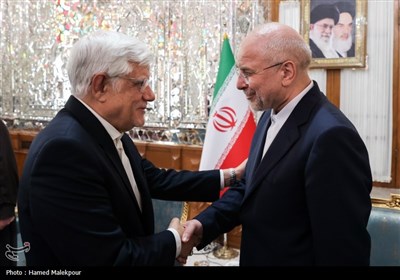 دیدار نوروزی جمعی از مسئولان نظام با رئیس مجلس شورای اسلامی