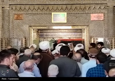 مرد انقلاب و محراب شهرری در حرم عبدالعظیم (ع) آرام گرفت