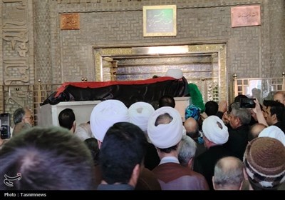 مرد انقلاب و محراب شهرری در حرم عبدالعظیم (ع) آرام گرفت
