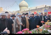 مرد انقلاب و محراب شهرری در حرم عبدالعظیم(ع) آرام گرفت