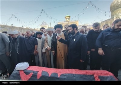 مرد انقلاب و محراب شهرری در حرم عبدالعظیم (ع) آرام گرفت