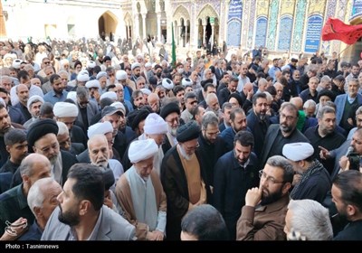 مرد انقلاب و محراب شهرری در حرم عبدالعظیم (ع) آرام گرفت