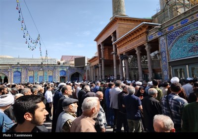 مرد انقلاب و محراب شهرری در حرم عبدالعظیم (ع) آرام گرفت