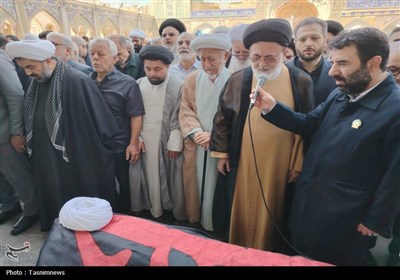مرد انقلاب و محراب شهرری در حرم عبدالعظیم (ع) آرام گرفت