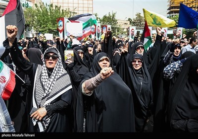 تجمع مردمی در حمایت از مردم مظلوم غزه
