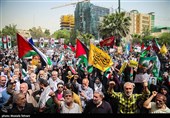 تجمع مردمی در حمایت از مردم مظلوم غزه