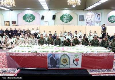 مراسم تشییع پیکر جانباز شهید حبیب ضیایی‌پور