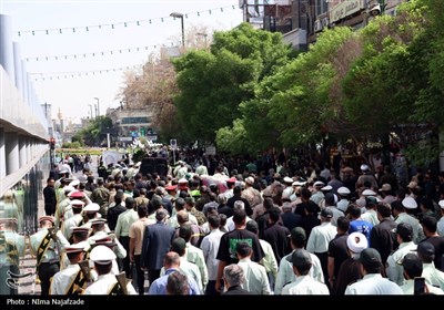 مراسم تشییع پیکر جانباز شهید حبیب ضیایی‌پور