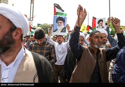 راهپیمایی جمعه خشم در حمایت از مردم مظلوم فلسطین-قم