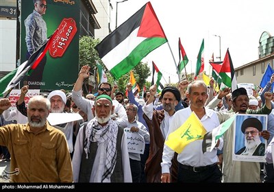 راهپیمایی جمعه خشم در حمایت از مردم مظلوم فلسطین-قم