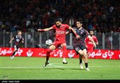دیدار تیم های فوتبال نساجی و پرسپولیس