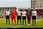 دیدار تیم های فوتبال نساجی و پرسپولیس