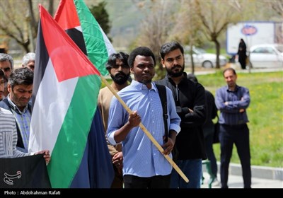 تجمع دانشگاهیان همدان در حمایت از مردم مظلوم غزه