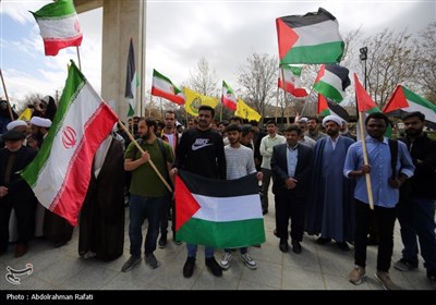 تجمع دانشگاهیان همدان در حمایت از مردم مظلوم غزه