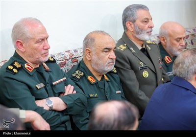 دیدار جمعی از فرماندهان نیروهای مسلح با رهبر معظم انقلاب