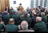 دیدار جمعی از فرماندهان نیروهای مسلح با رهبر معظم انقلاب