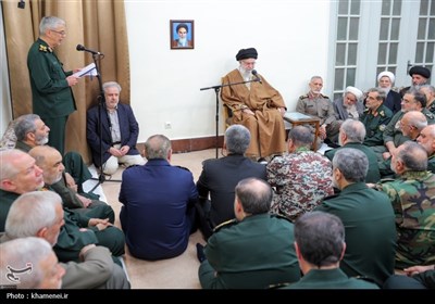 دیدار جمعی از فرماندهان نیروهای مسلح با رهبر معظم انقلاب