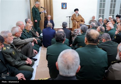 دیدار جمعی از فرماندهان نیروهای مسلح با رهبر معظم انقلاب