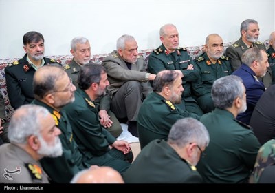 دیدار جمعی از فرماندهان نیروهای مسلح با رهبر معظم انقلاب
