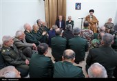 دیدار جمعی از فرماندهان نیروهای مسلح با رهبر معظم انقلاب