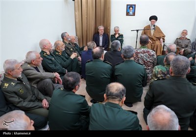 دیدار جمعی از فرماندهان نیروهای مسلح با رهبر معظم انقلاب