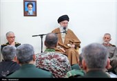 دیدار جمعی از فرماندهان نیروهای مسلح با رهبر معظم انقلاب