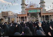 پرچم گنبد حضرت عبدالعظیم حسنی (ع) تعویض شد + تصویر
