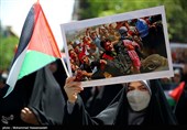 تجمع دانشجویان دانشگاه تهران در حمایت از مردم مظلوم غزه