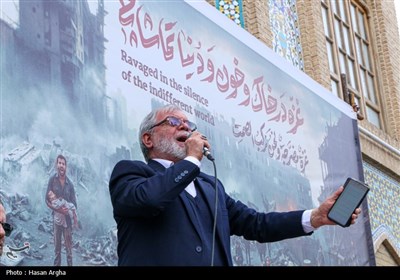 تجمع کسبه ، بازاریان و مردم در حمایت از مردم مظلوم غزه - زنجان