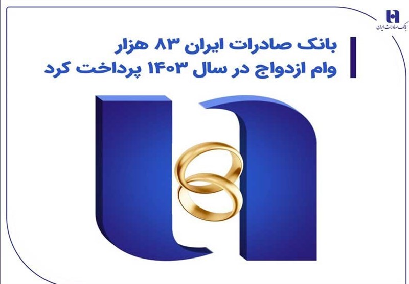 بانک صادرات ایران 83 هزار وام ازدواج در سال 1403 پرداخت کرد