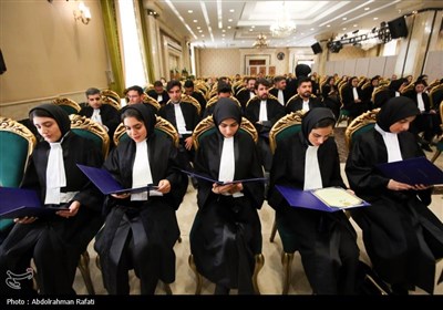 مراسم تحلیف کارآموزان وکالت استان همدان