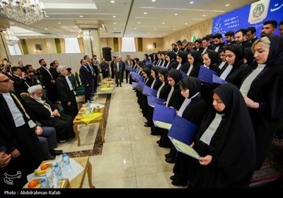 مراسم تحلیف کارآموزان وکالت استان همدان