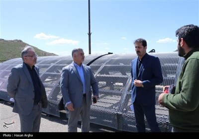 بازدید خبرنگاران تسنیم زنجان به همراه مدیران آب منطقه‌ای از سد تهم زنجان