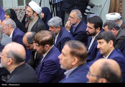 دیدار جمعی از مسئولان ارشد سه قوه با رهبرمعطم انقلاب