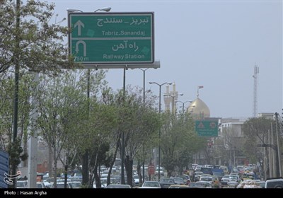 گرد و غبار در زنجان