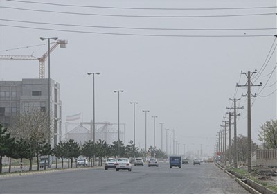 گرد خاک شدید در زنجان