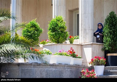 فاطمه مهاجرانی، سخنگوی دولت در حاشیه جلسه هیات دولت - ۲۷ فروردین