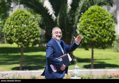 علیرضا زاکانی شهردار تهران در حاشیه جلسه هیات دولت - ۲۷ فروردین