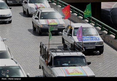 حرکت کاروان خودرویی مردم اصفهان برای شرکت در اجتماع قیام مردمی&quot; انا علی العهد&quot;